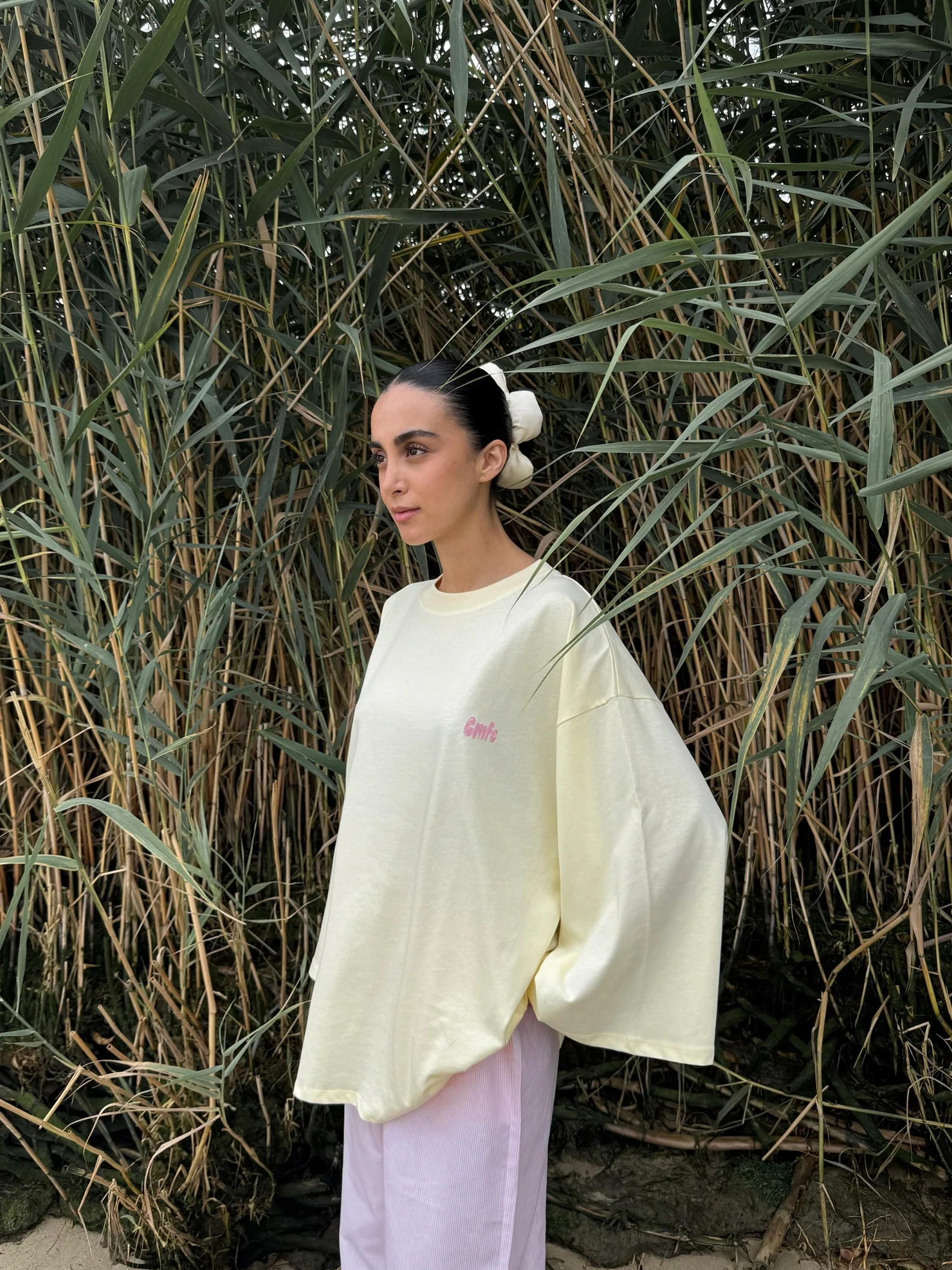 cmfe. coffeehouse oversized t-shirt - butter yellow - Image 2