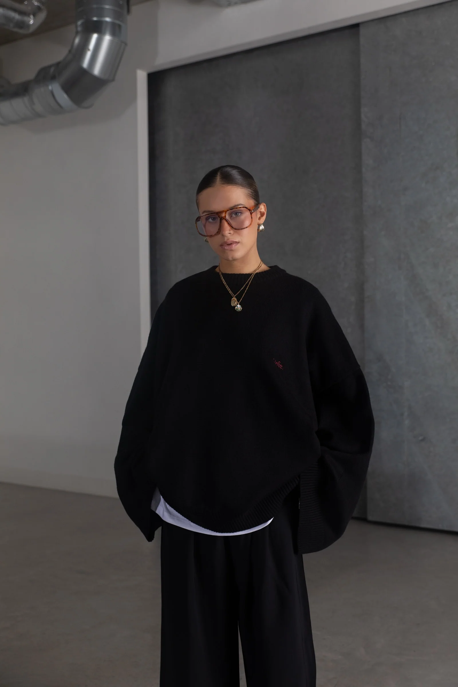 mono knitted jumper
