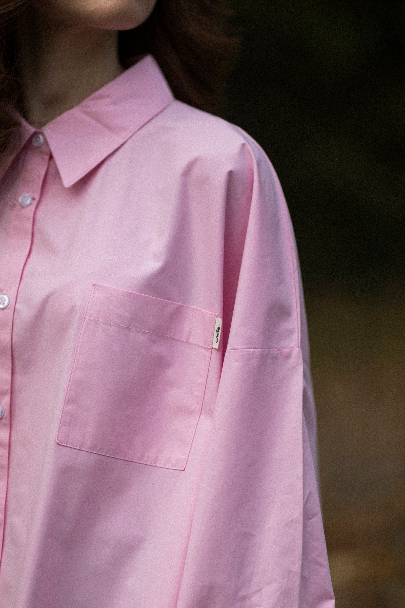 cmfe. oversized poplin shirt - blush - Image 3
