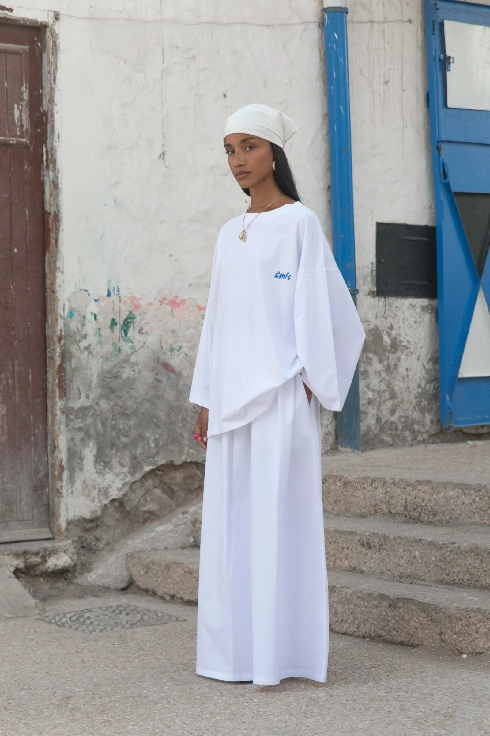 cmfe. poplin skirt - white - Image 2
