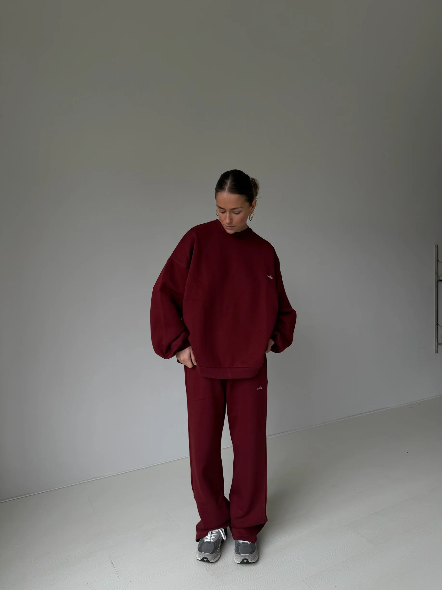 cmfe. sweatshirt - burgundy - Image 3