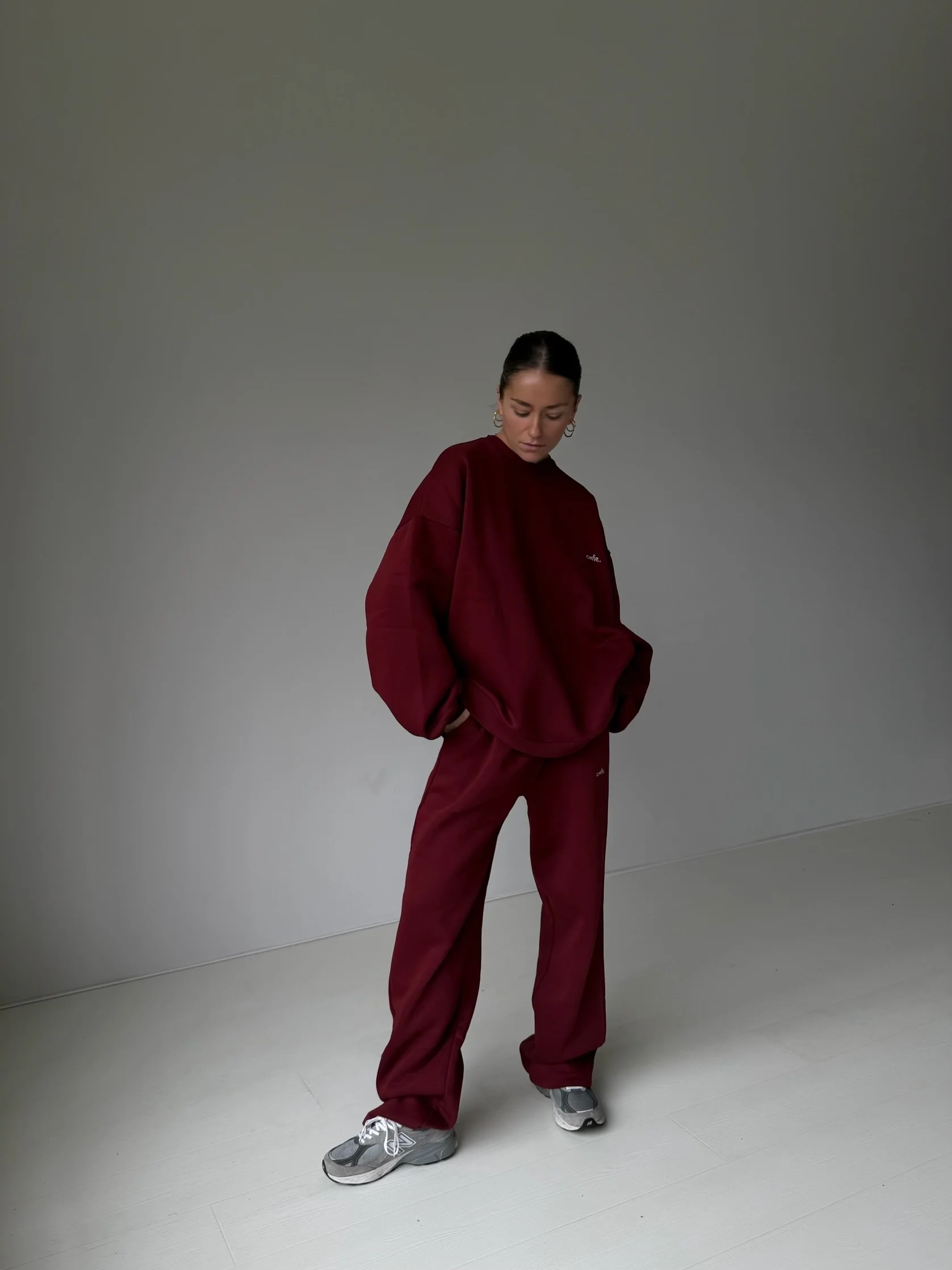cmfe. sweatshirt - burgundy - Image 4