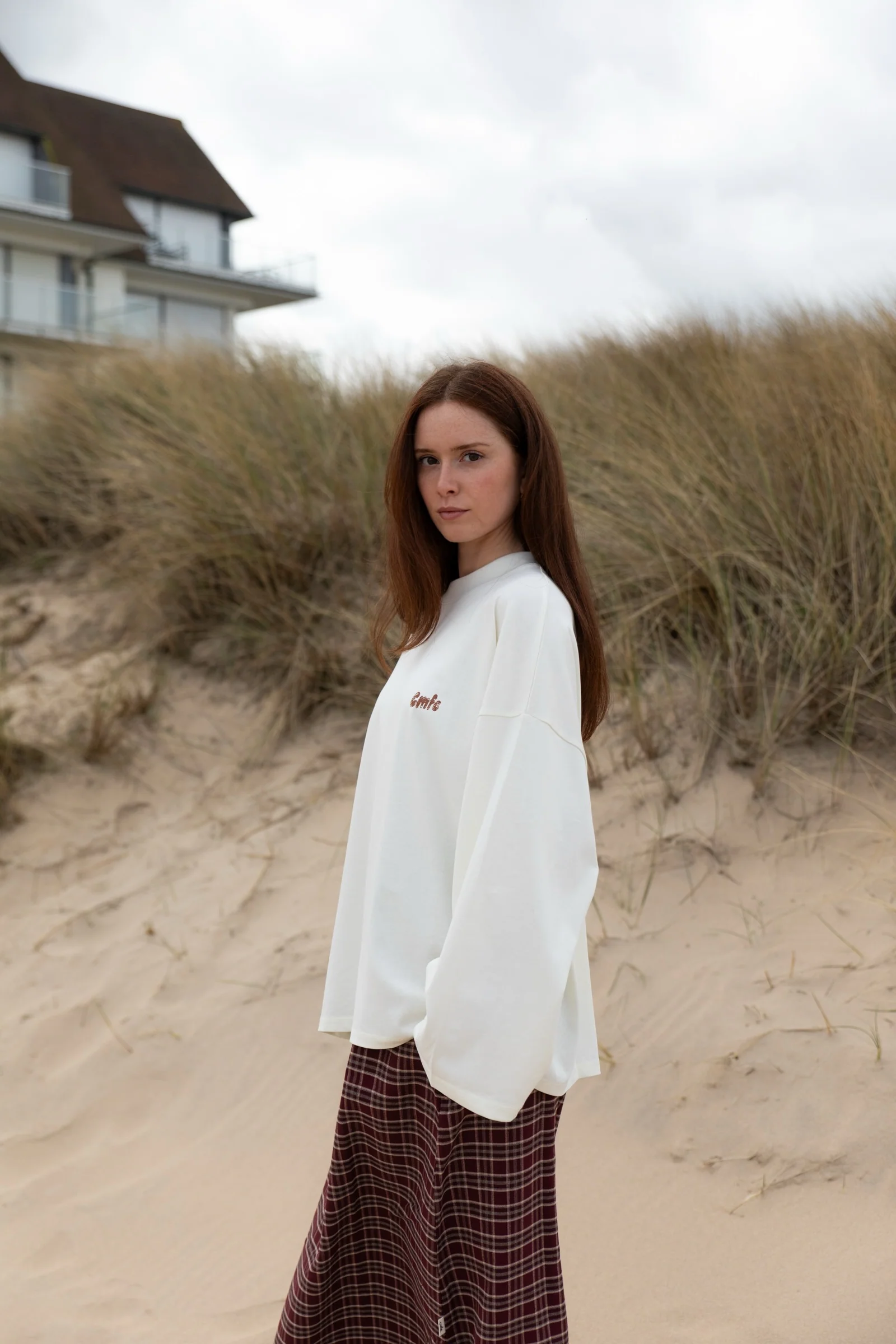 coffee long sleeve t-shirt - off white - Image 2