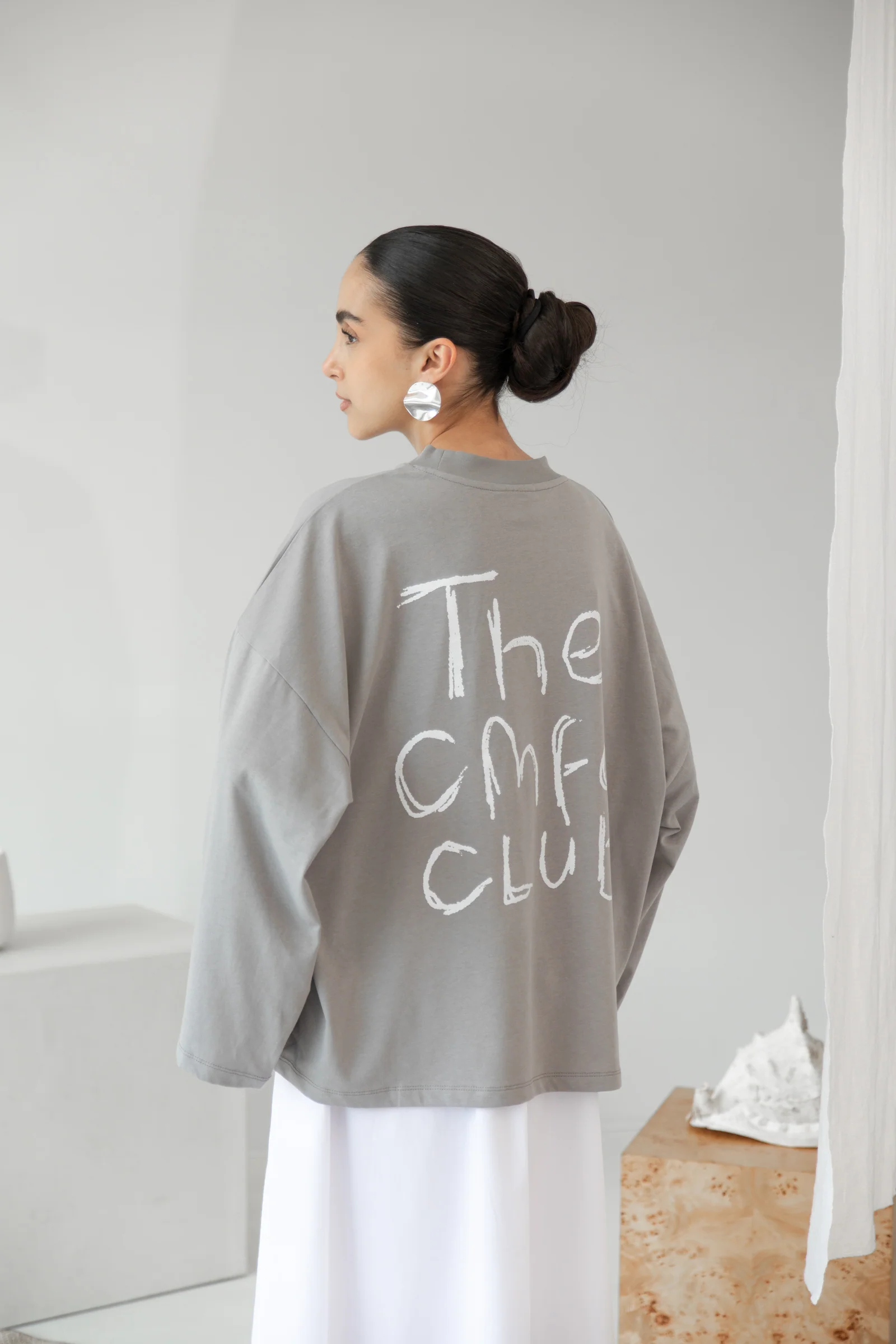 the cmfe club t-shirt - light charcoal grey - Image 3